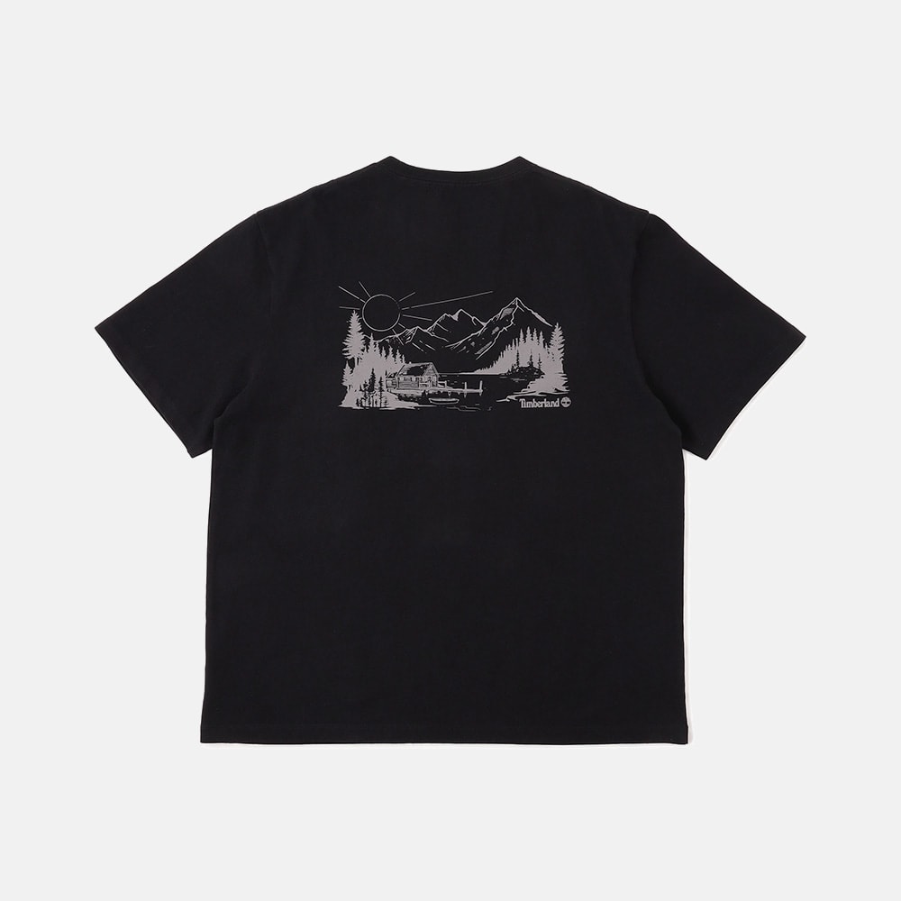 レイク ハウス バック グラフィック 半袖 Tシャツ ユニセックス 2