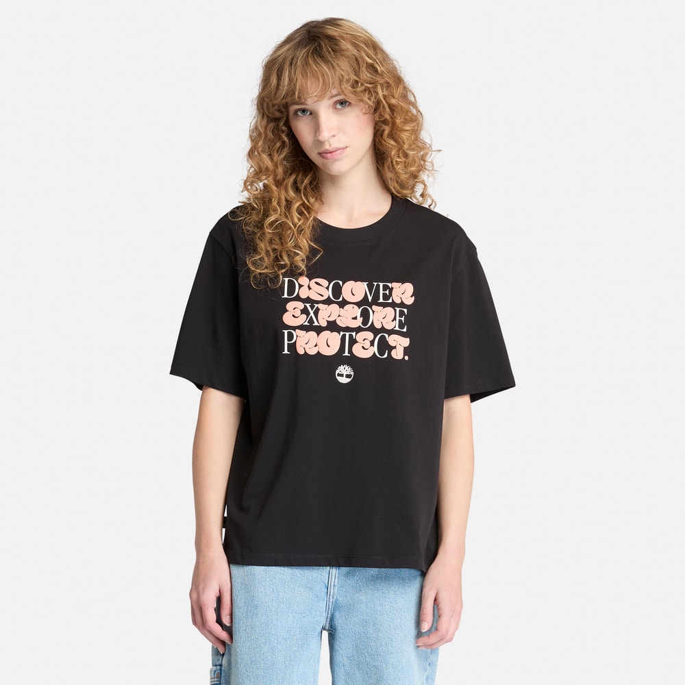 半袖 フロント グラフィック Tシャツ レディース 1