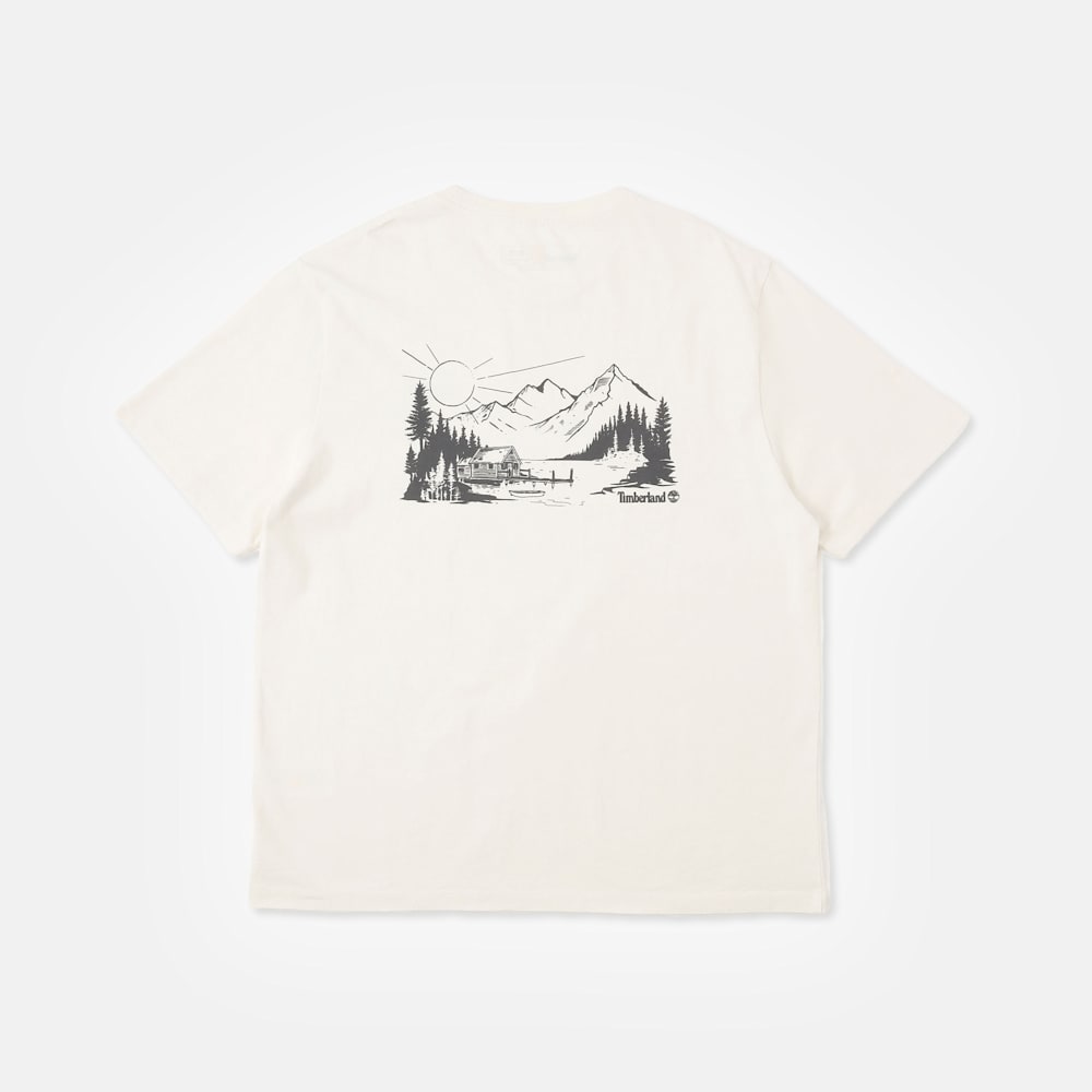 レイク ハウス バック グラフィック 半袖 Tシャツ ユニセックス 2