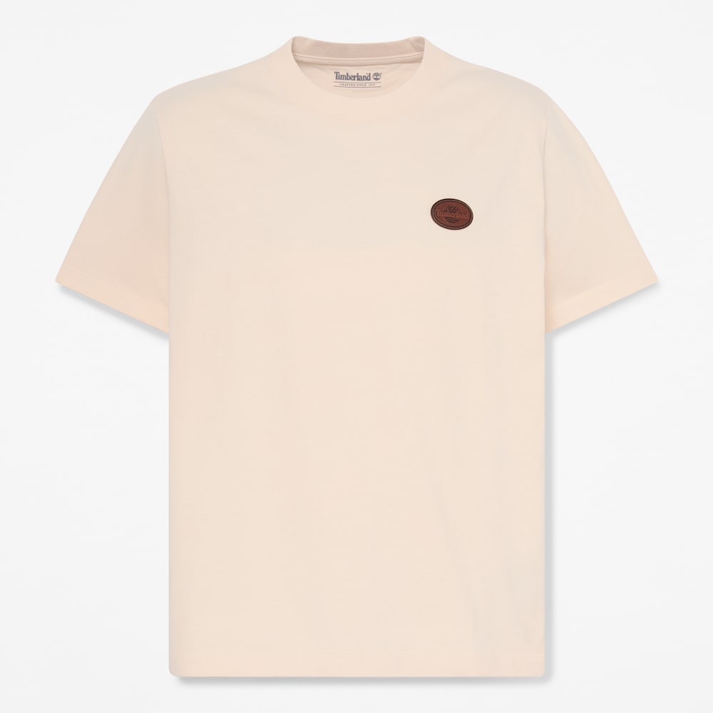 半袖レザー バッジ ヘビーウェイト Tシャツ メンズ 1