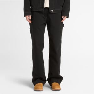 キャンバス ストレート パンツ レディース