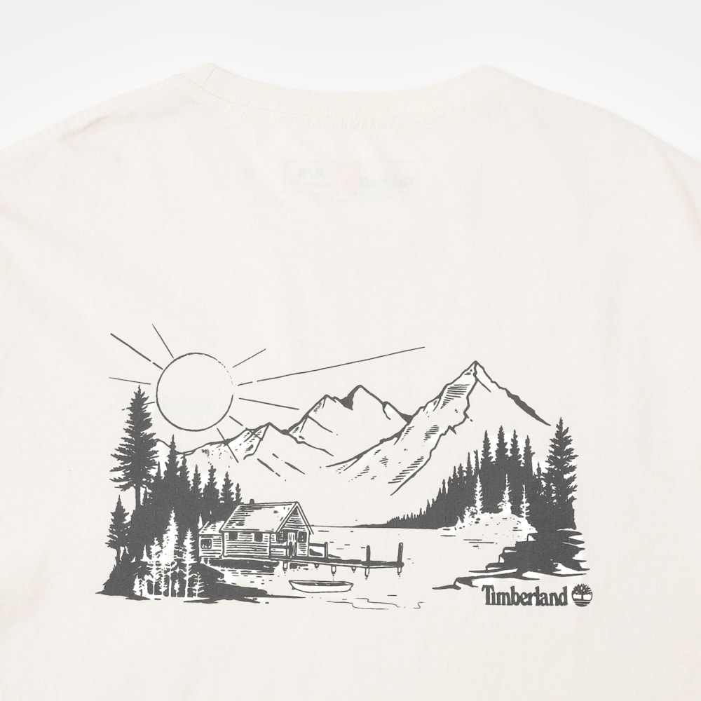 レイク ハウス バック グラフィック 半袖 Tシャツ ユニセックス 4
