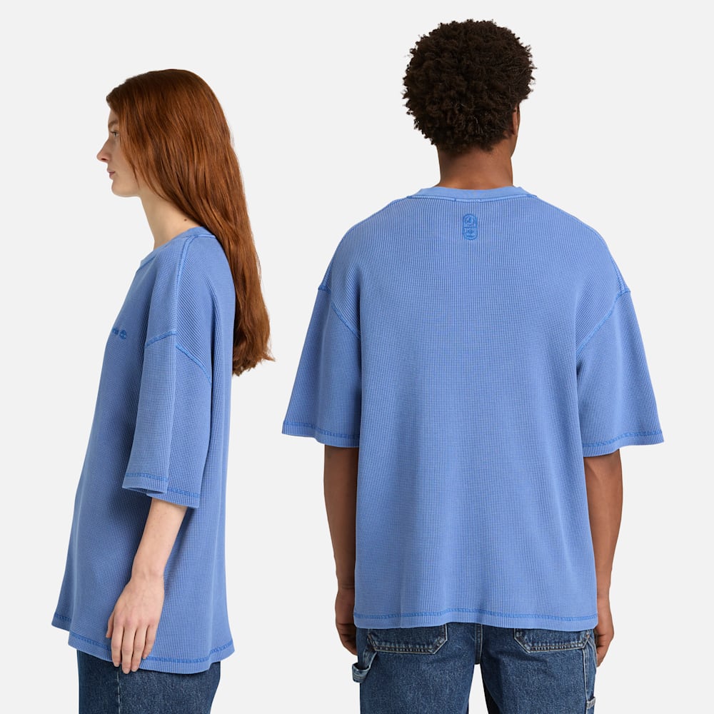 ワッフル 半袖 Tシャツ ユニセックス 3