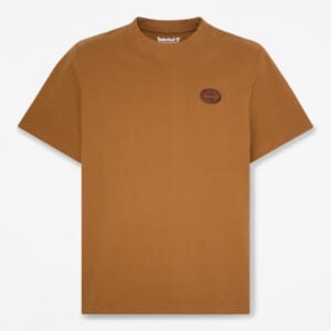 半袖レザー バッジ ヘビーウェイト Tシャツ メンズ